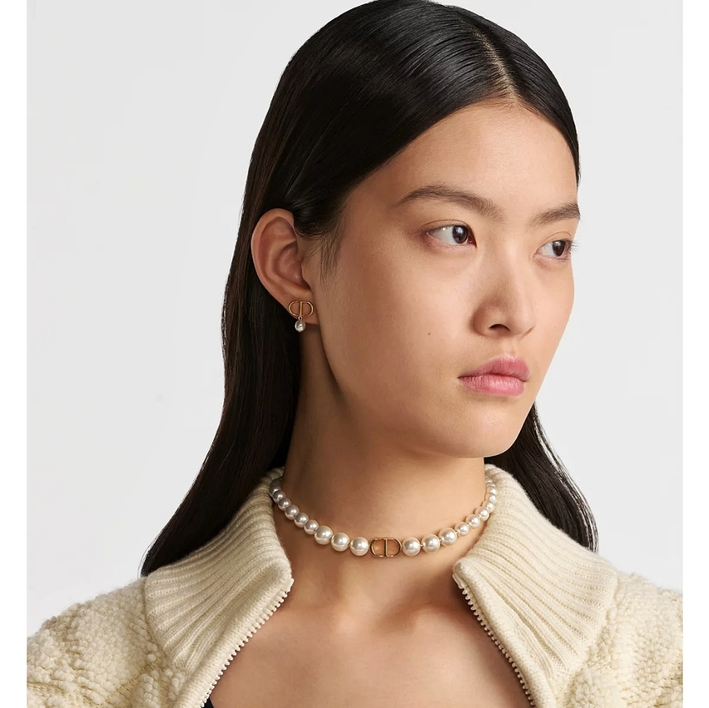Christian Dior 30 Montaigne Pearl Choker Necklace